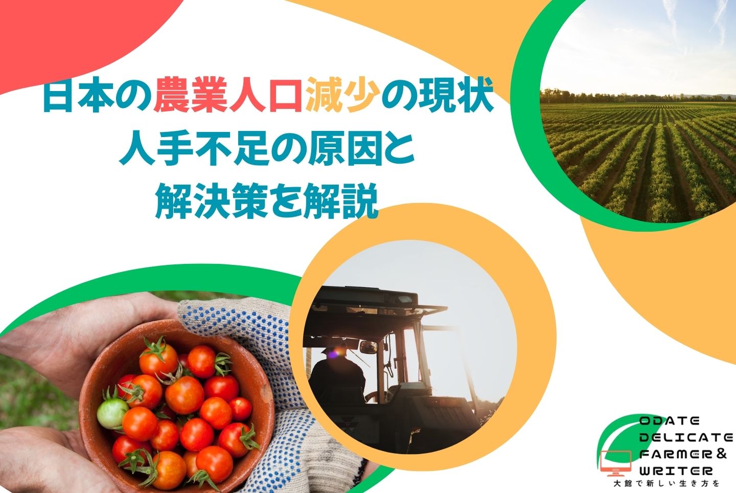 日本の農業人口減少の現状と原因｜人手不足と解決策を解説